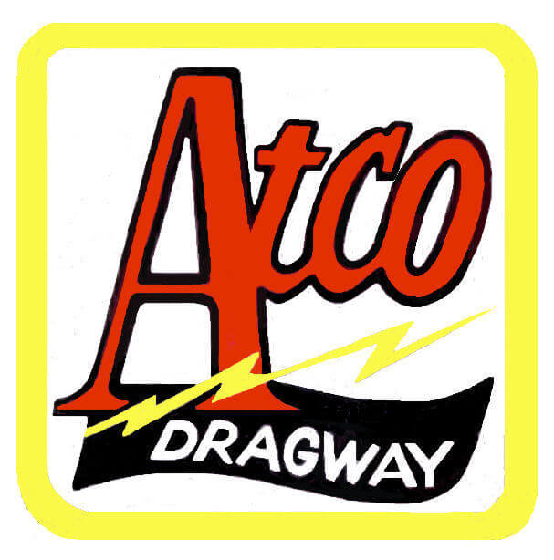 ATCO drag race sticker